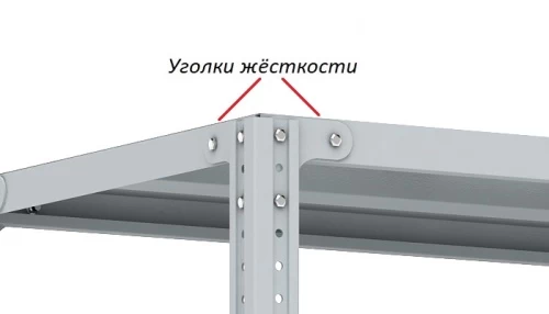 Стеллаж металлический Титан МС-750 2500x1000x700/2