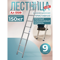 Лестница односекционная алюминиевая Alumet 1х9 арт.5109